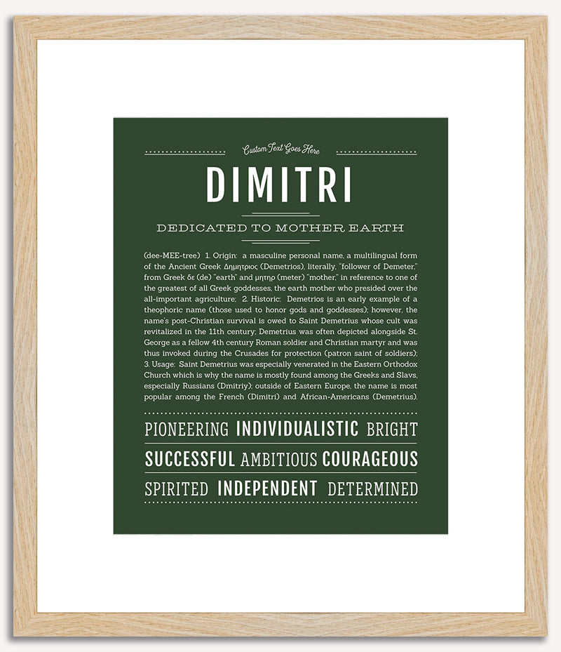 Dimitri | Name Art Print