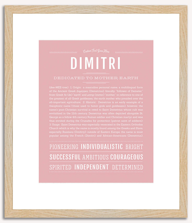 Dimitri | Name Art Print