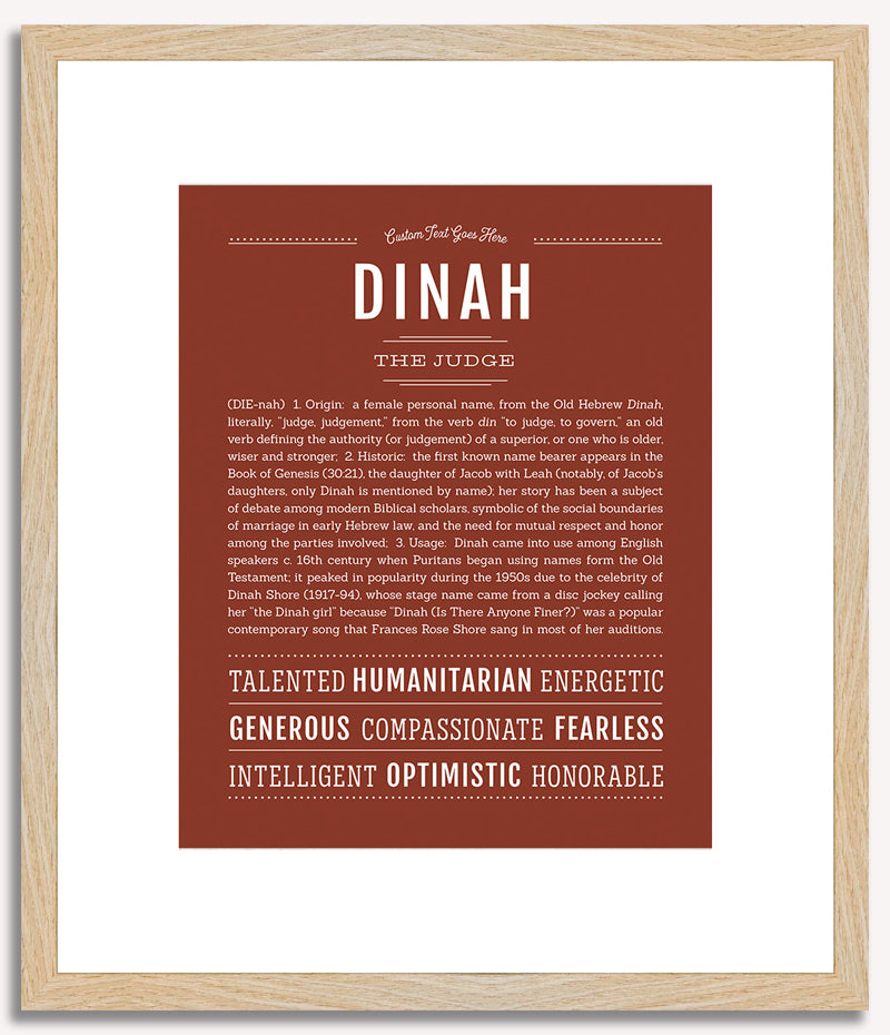 Dinah | Name Art Print