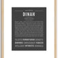 Dinah | Name Art Print