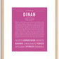 Dinah | Name Art Print