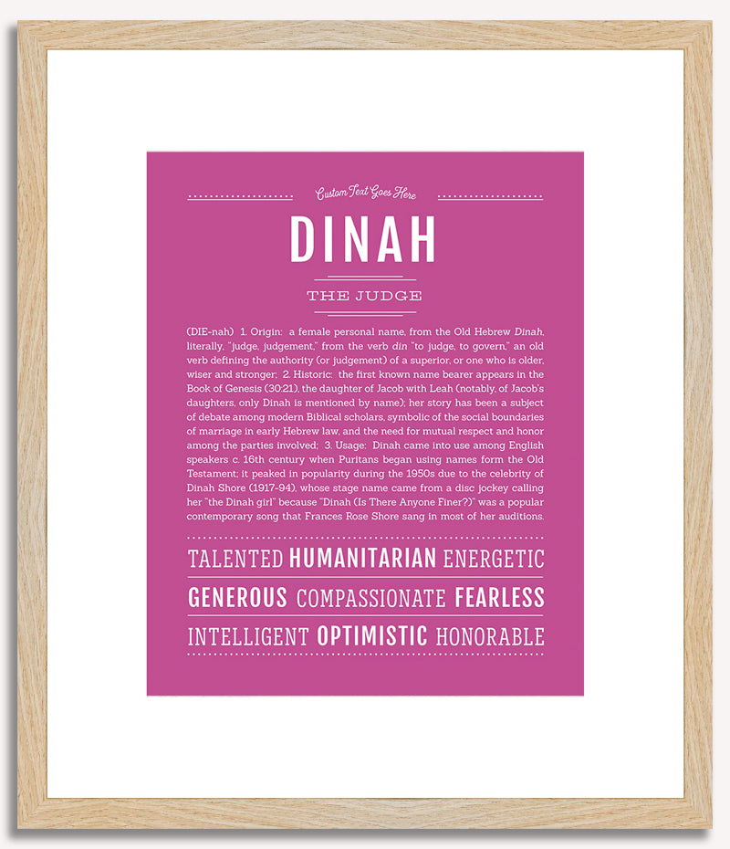 Dinah | Name Art Print