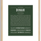 Dinah | Name Art Print