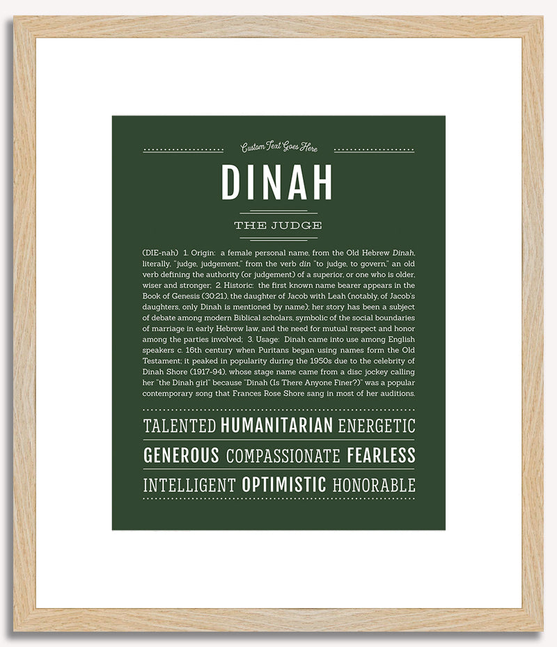 Dinah | Name Art Print