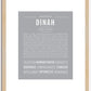 Dinah | Name Art Print