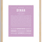 Dinah | Name Art Print