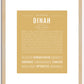 Dinah | Name Art Print