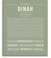 Dinah Personalized Name Meaning Art Prints – Name Stories