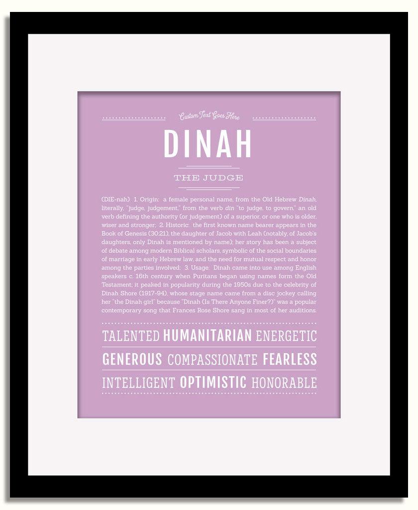 Frame Options | Lilac | Black Frame, Matted