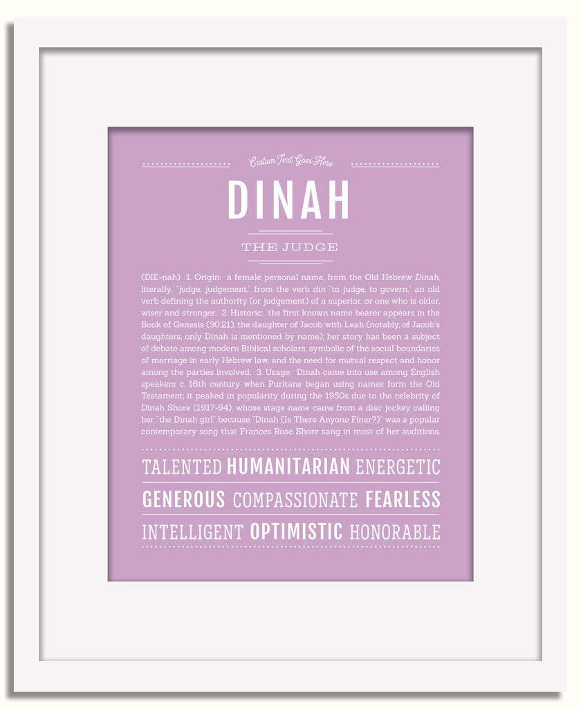 Frame Options | Lilac | White Frame, Matted