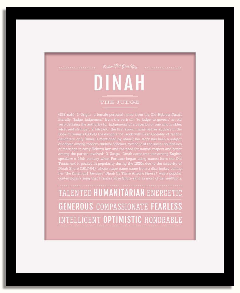 Frame Options | Dusty Rose | Black Frame, Matted