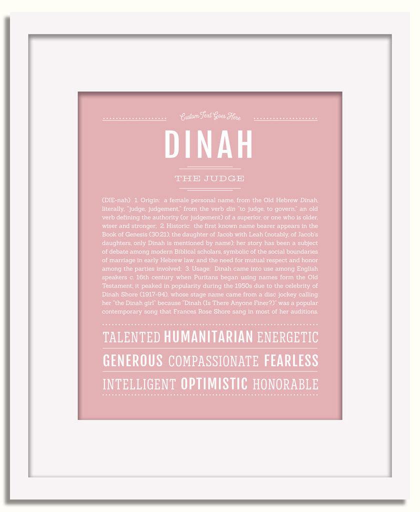 Frame Options | Dusty Rose | White Frame, Matted