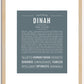 Dinah | Name Art Print