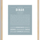 Dinah | Name Art Print