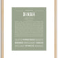 Dinah | Name Art Print