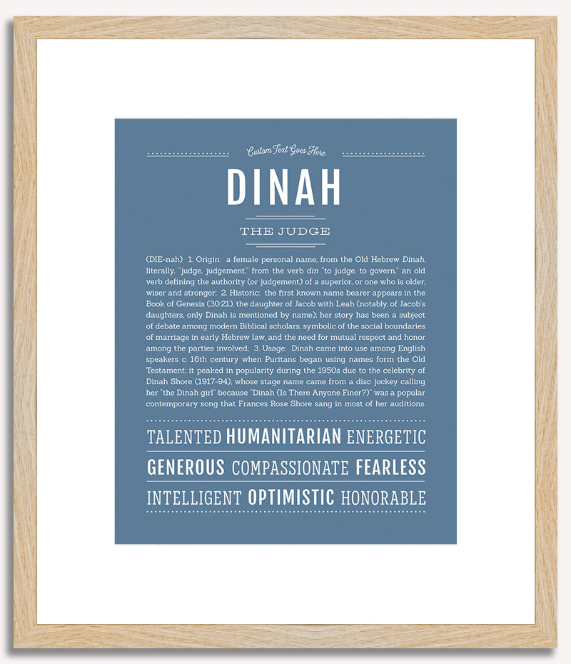 Dinah | Name Art Print