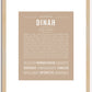 Dinah | Name Art Print