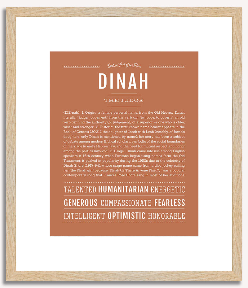 Dinah | Name Art Print