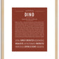 Dino | Name Art Print