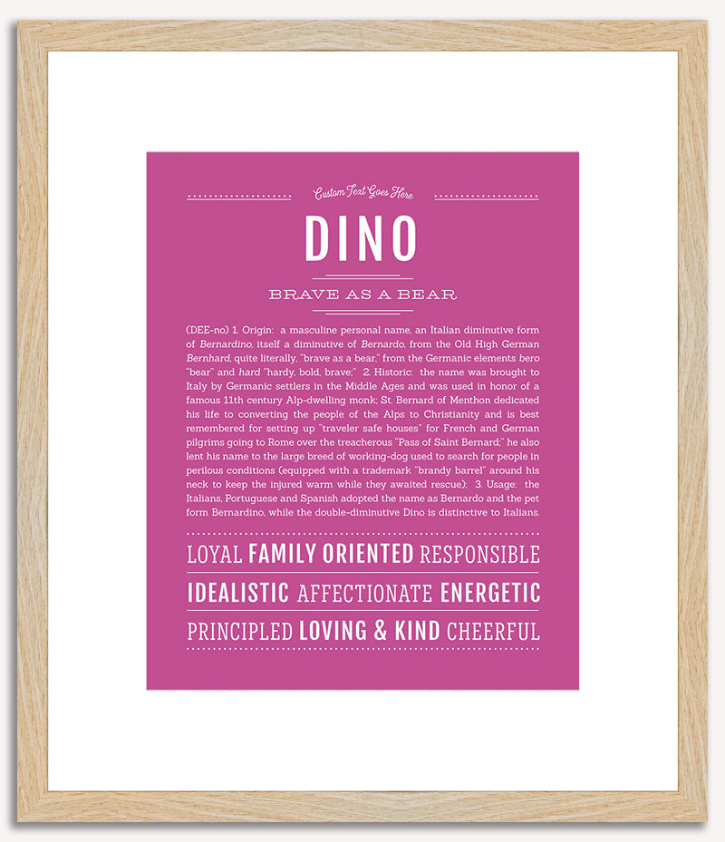 Dino | Name Art Print