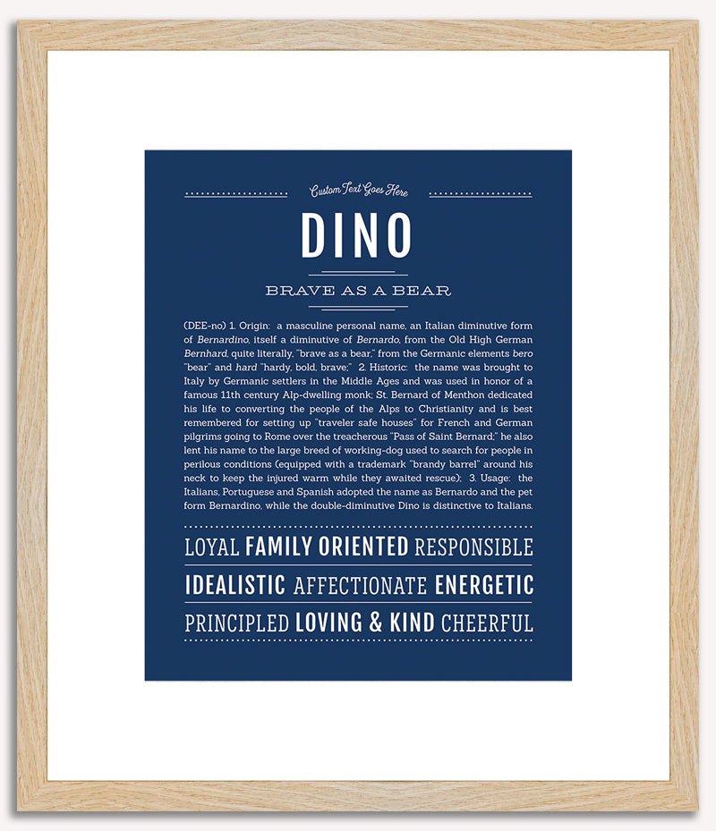 Dino | Name Art Print