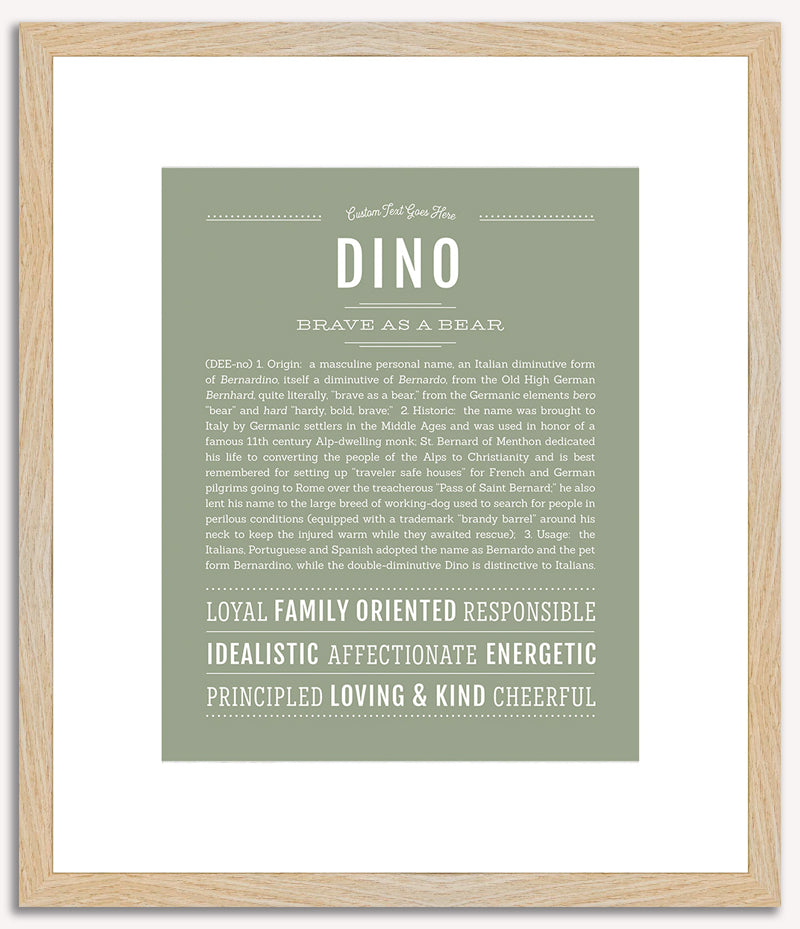 Dino | Name Art Print