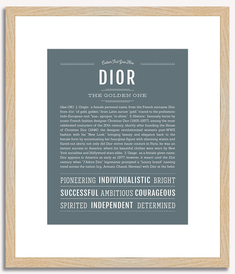 Dior (female) | Name Art Print