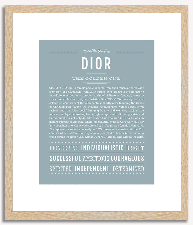 Dior (female) | Name Art Print