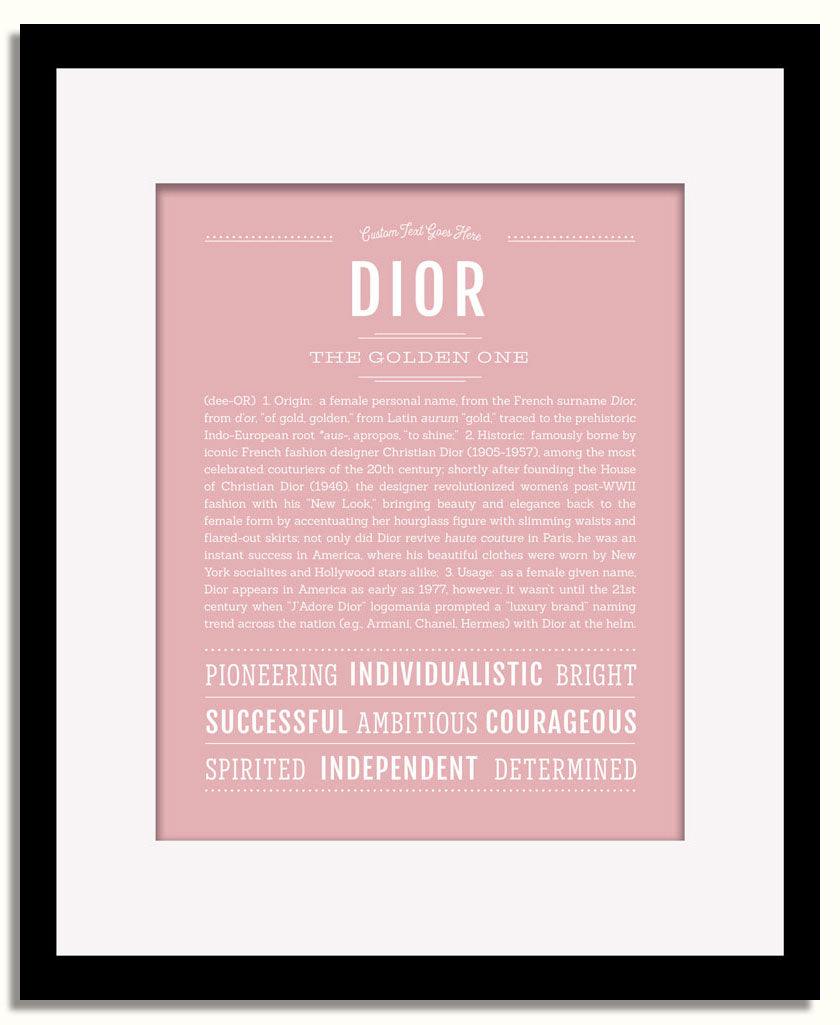 Frame Options | Dusty Rose | Black Frame, Matted