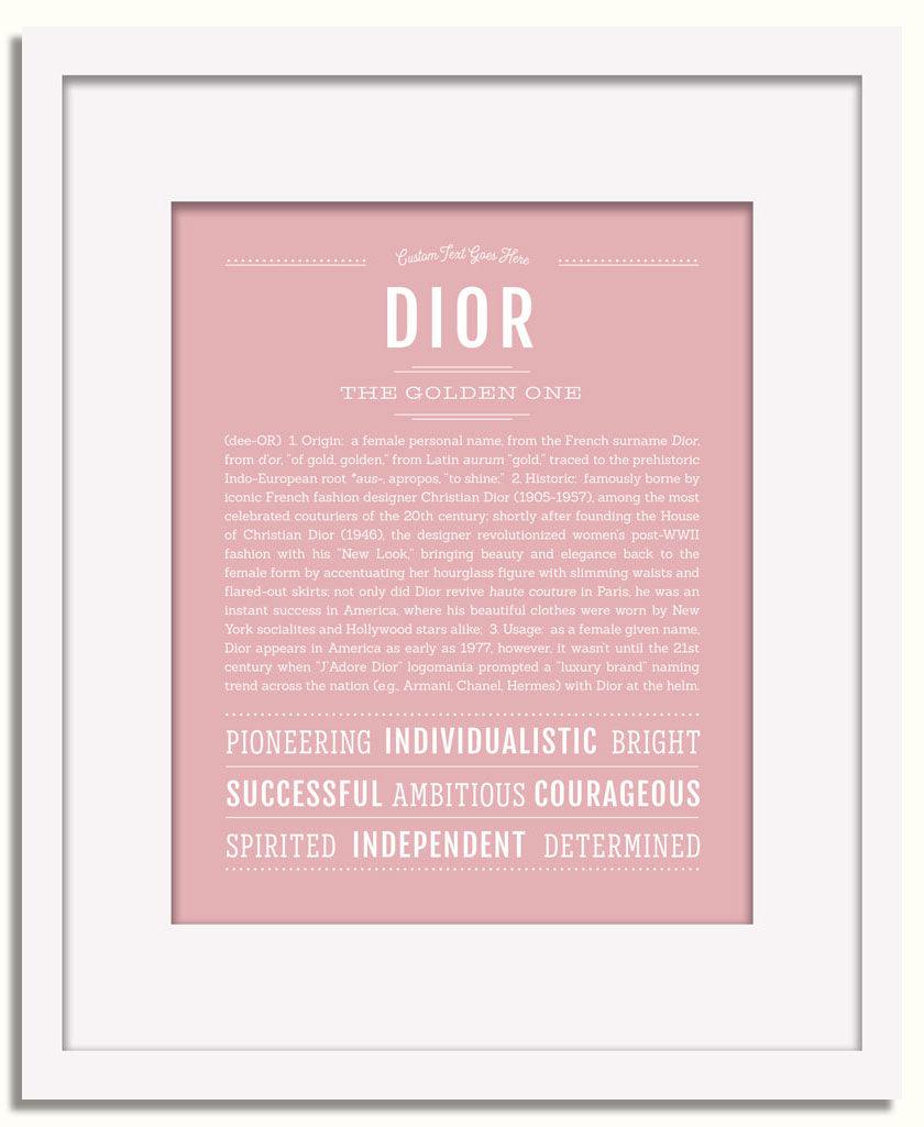 Frame Options | Dusty Rose | White Frame, Matted