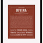 Divina | Name Art Print