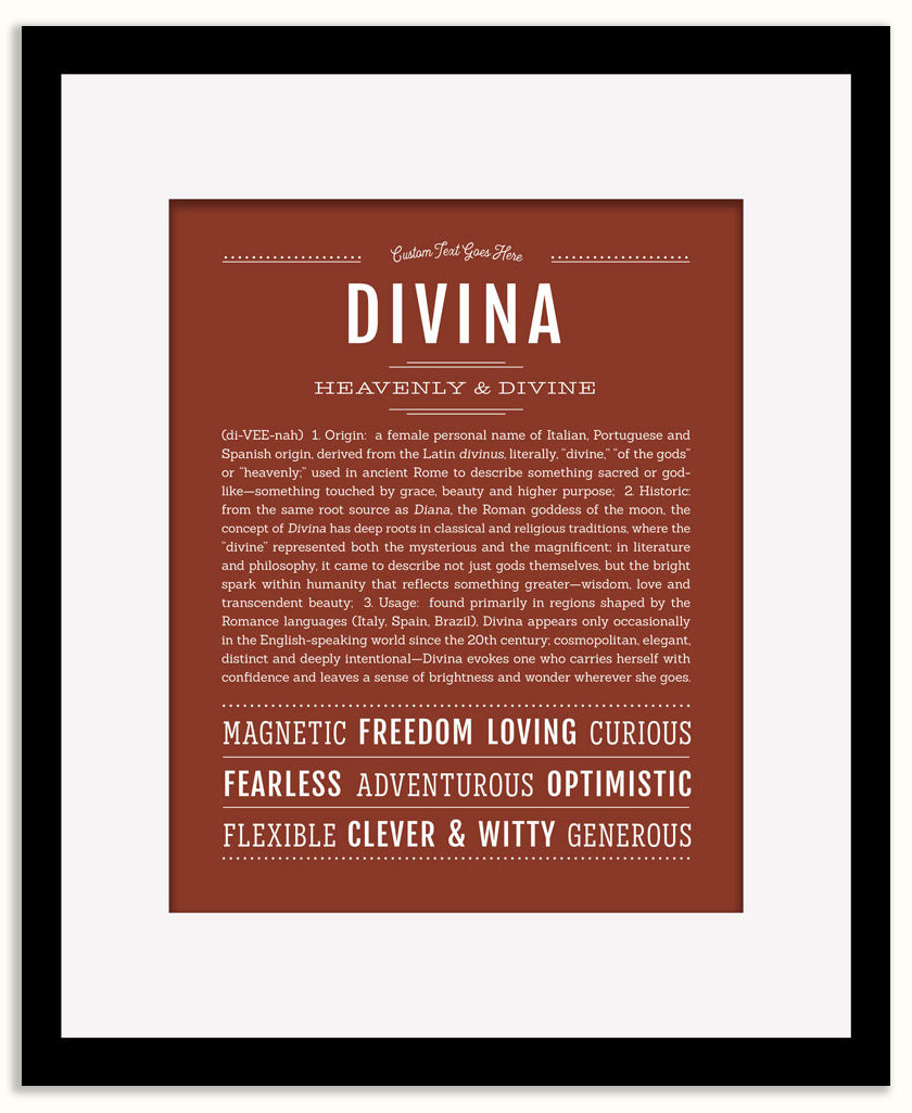 Divina | Name Art Print