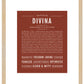 Divina | Name Art Print