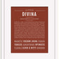 Divina | Name Art Print