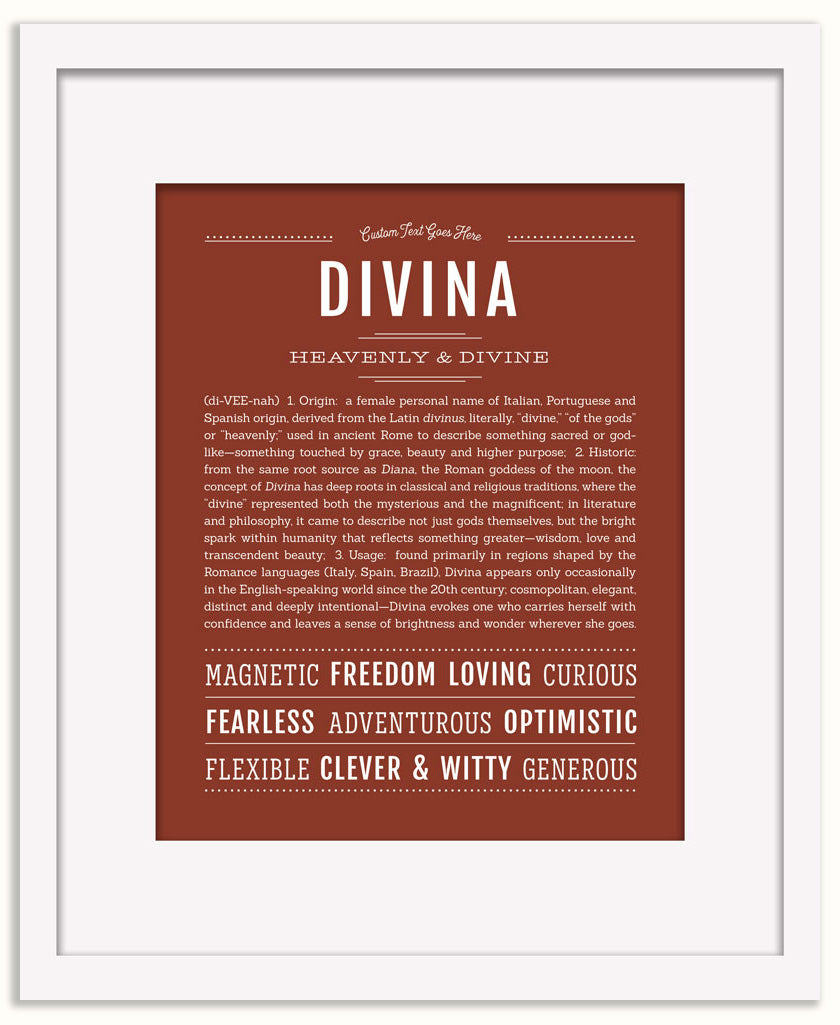 Divina | Name Art Print