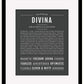 Divina | Name Art Print