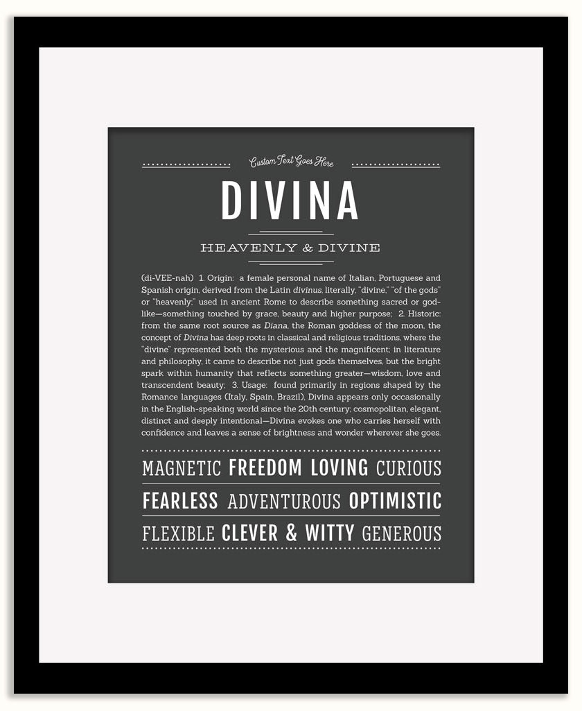 Divina | Name Art Print