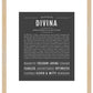 Divina | Name Art Print