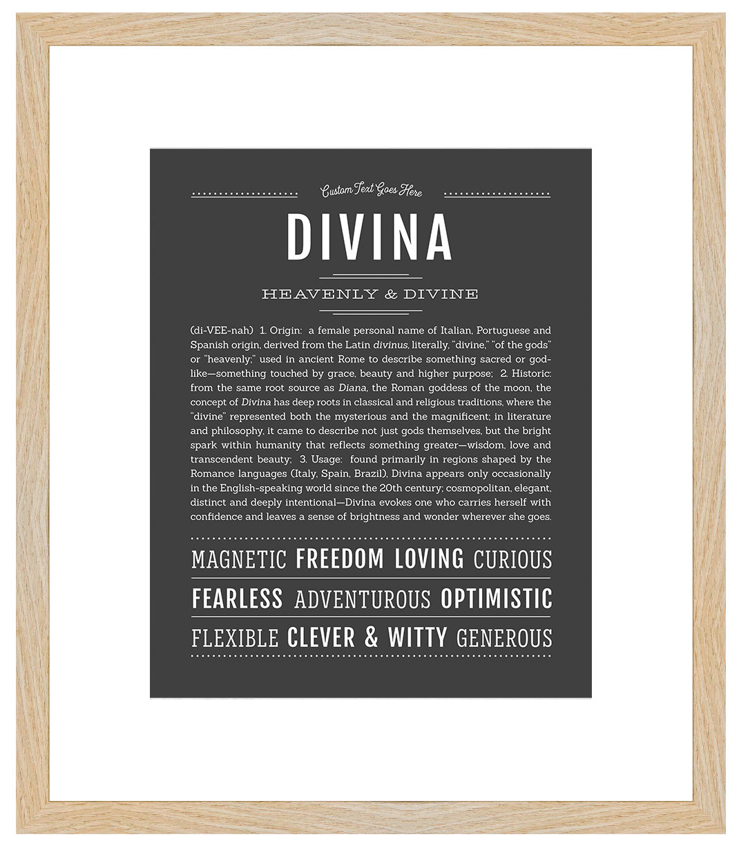 Divina | Name Art Print