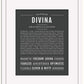 Divina | Name Art Print