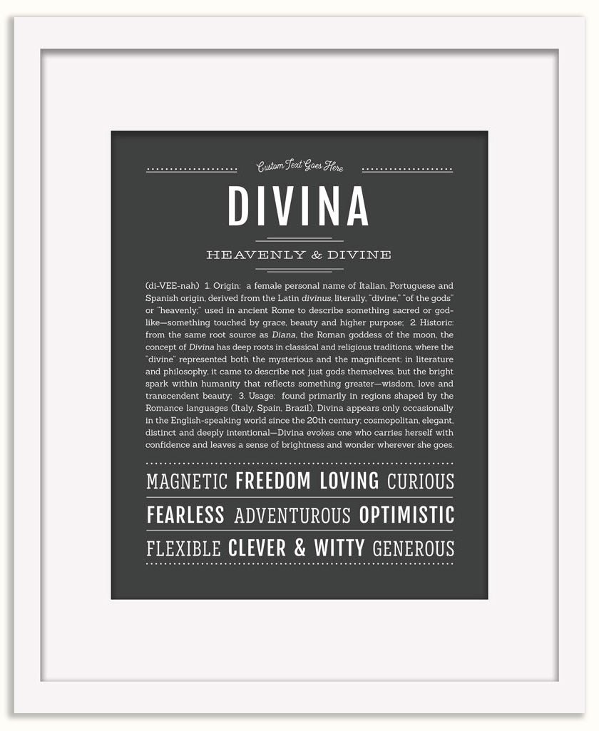 Divina | Name Art Print