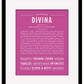 Divina | Name Art Print