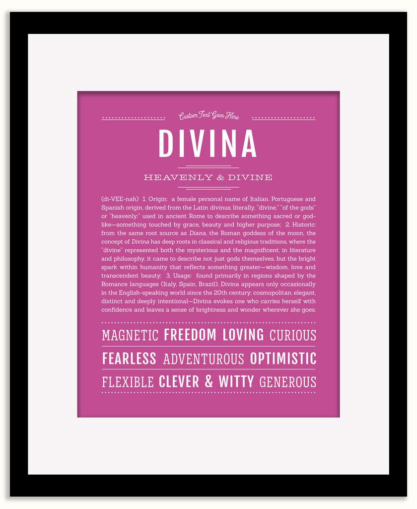Divina | Name Art Print