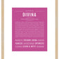 Divina | Name Art Print