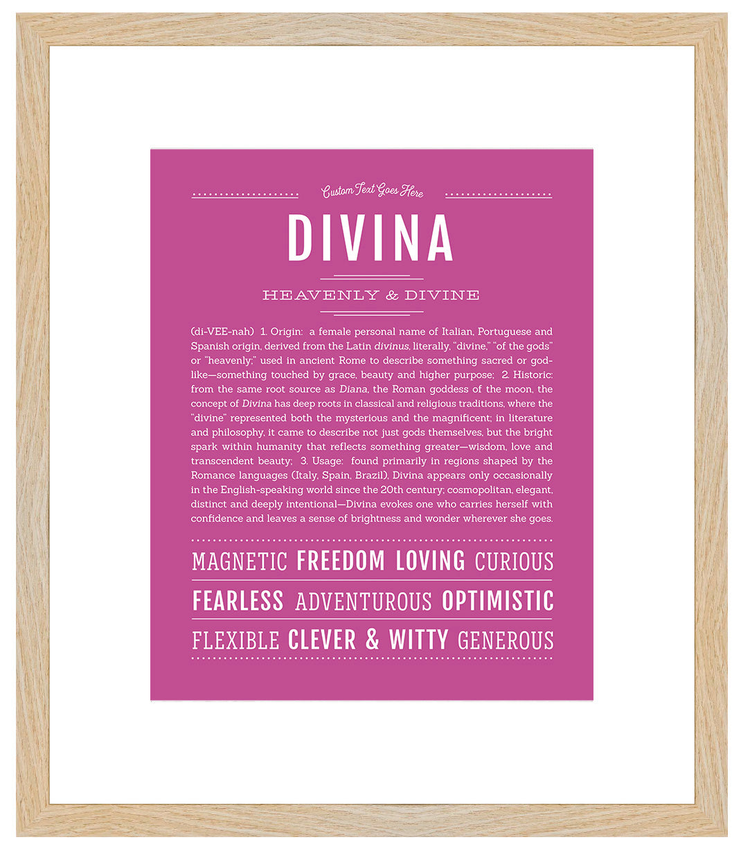 Divina | Name Art Print