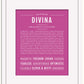 Divina | Name Art Print