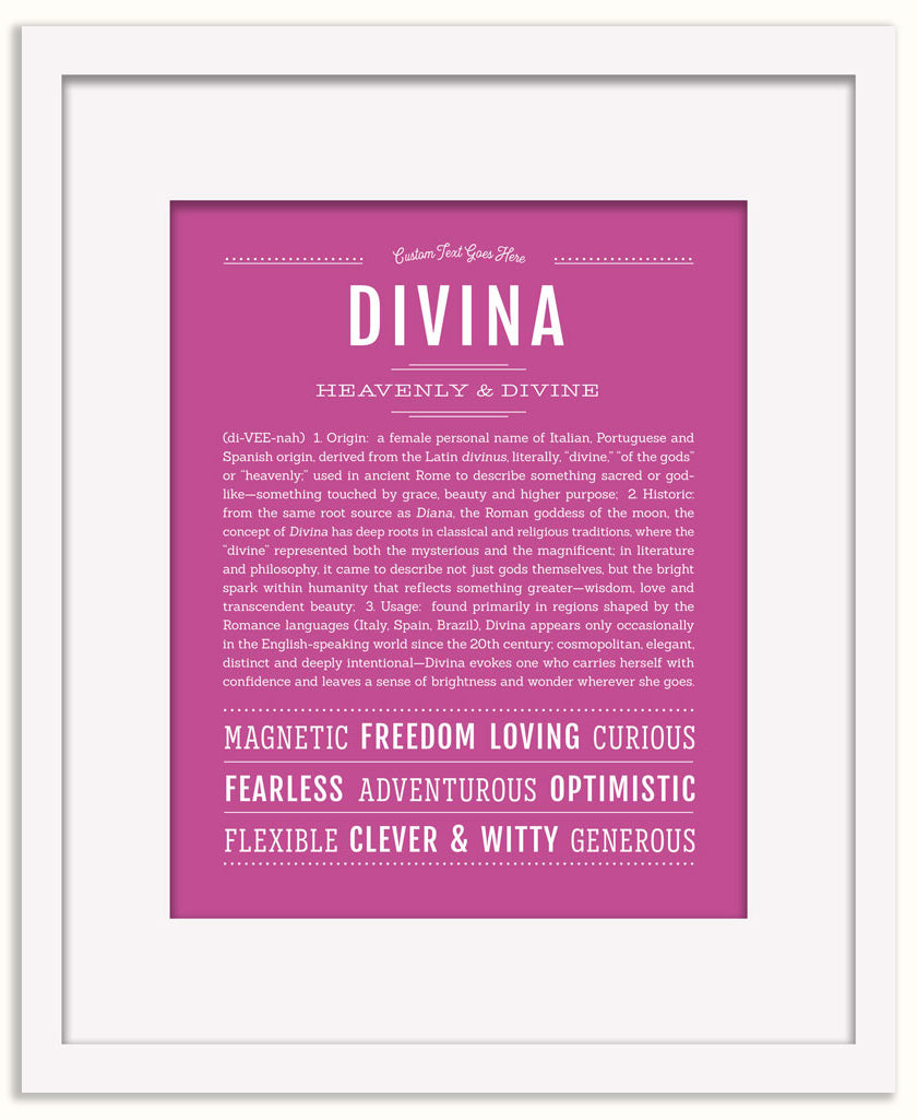 Divina | Name Art Print