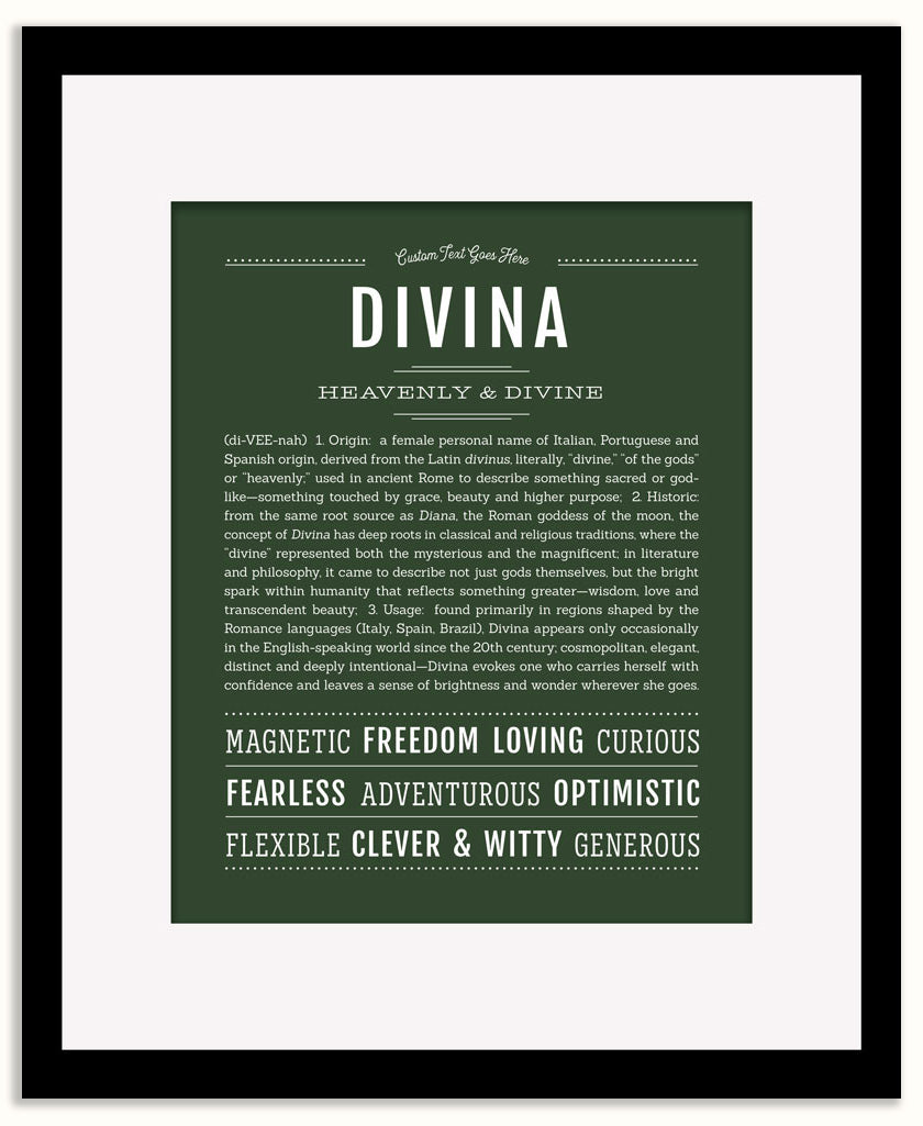 Divina | Name Art Print