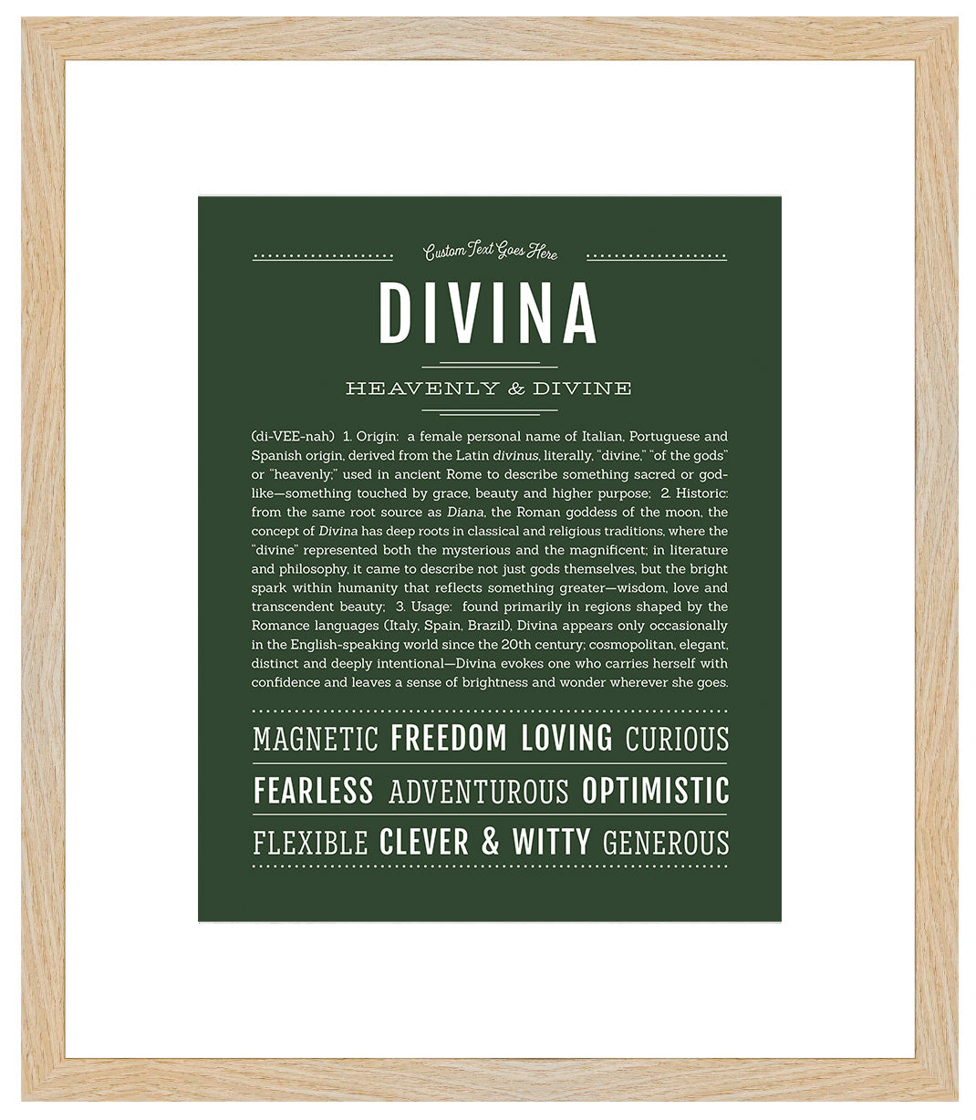 Divina | Name Art Print