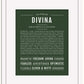Divina | Name Art Print